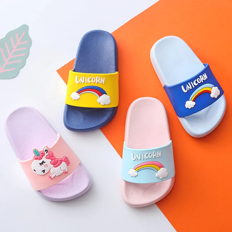 Children Summer Indoor Unicorn Slippers 5 Children Summer Indoor Unicorn Slippers - Image 3