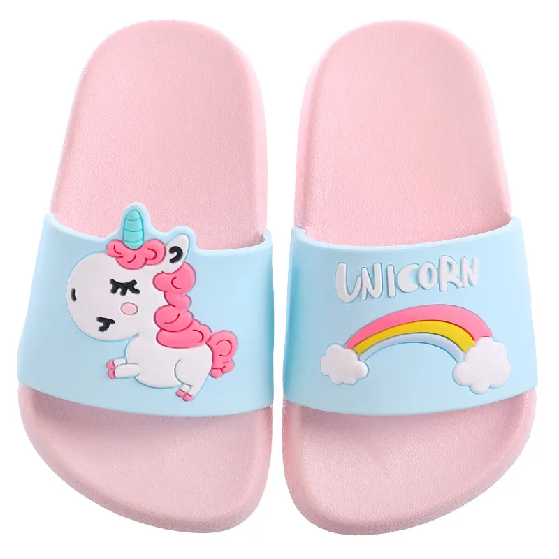 Children Summer Indoor Unicorn Slippers 6 Children Summer Indoor Unicorn Slippers - Image 4