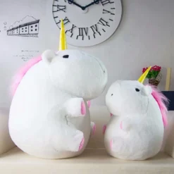Plush Stuffed Unicorn Doll -Unicorn Fashion Chubby Plush Stuffed Unicorn Toy Kids White Soft Unicorn Gift Animals Unicorn Doll Decorative Plush Toy 1