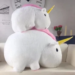 Plush Stuffed Unicorn Doll -Unicorn Fashion Chubby Plush Stuffed Unicorn Toy Kids White Soft Unicorn Gift Animals Unicorn Doll Decorative Plush Toy 2