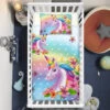 Colorful Rainbow Unicorn Crib Bedding Set – Unicorn Nursery Baby Bedding -Unicorn Fashion Colorful Rainbow Unicorn Crib Bedding Set
