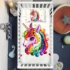 Colorful Stars Unicorn Crib Bedding Set – Unicorn Nursery Baby Bedding -Unicorn Fashion Colorful Stars Unicorn Crib Bedding Set