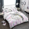 Colorful Princess Unicorn Bedding Set 2 Colorful Princess Unicorn Bedding Set -Unicorn Fashion Colorful Unicorn Bedding Set Girls Cute Cartoon Duvet Cover Set Princess Bedclothes Twin Full Queen King