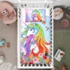 Colorful Unicorn Crib Bedding Set – Unicorn Nursery Baby Bedding -Unicorn Fashion Colorful Unicorn Crib Bedding Set