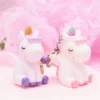 Unicorn Pendant Squeezable Keychain 2 Unicorn Pendant Squeezable Keychain -Unicorn Fashion Colorful Unicorn Plush Pendant toy Squeezable sound venting Dolls kawaii Hairball Animal Horse Keychain Toys for