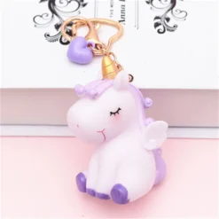 Unicorn Pendant Squeezable Keychain 13 Unicorn Pendant Squeezable Keychain -Unicorn Fashion Colorful Unicorn Plush Pendant toy Squeezable sound venting Dolls kawaii Hairball Animal Horse Keychain Toys for 5