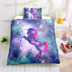 Cosmos Unicorn Bedding Set -Unicorn Fashion Cosmos Unicorn Bedding Set Twin
