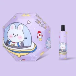 Cute Cartoon Unicorn Folding Umbrella -Unicorn Fashion Cute Cartoon Unicorn Folding Umbrella 2