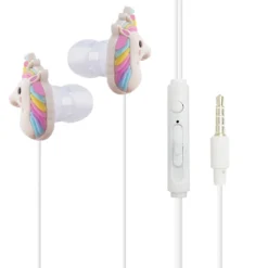 Cute Cartoon Unicorn Wired Earphones With Mic -Unicorn Fashion Cute Cartoon Unicorn Headphone Stereo Wired Earphones With Mic Daughter Children Adult Earbuds For Samsung iPhone 2