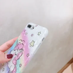 Cute Unicorn Phone Case For IPhone -Unicorn Fashion Cute Cartooon Unicorn Phone Case For iphone X Xr XS Max Case For iphone 6 6s 4