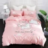 Cute Unicorn Bedding Set -Unicorn Fashion Cute Unicorn Bedding Set Embroidery Duvet Cover Sets Soft Bed Linen Flat Bed Sheet Set Pillowcase