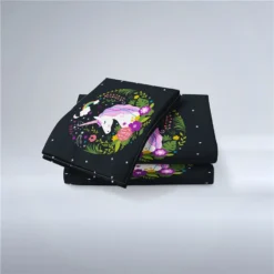 Cute Floral Unicorn Bedding Set -Unicorn Fashion Cute Unicorn Bedding Set Girls Sweet Cartoon Duvet Cover Set Floral Print Bedclothes Twin Full King 5