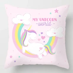 45*45cm Dabbing Unicorn Pillow Case Home Decorative For Sofa -Unicorn Fashion Dabbing Unicorn Pillow Case Bohemia 45 45 Polyester Home Throw Pillows Soft Decorative Cushion Cover For 2