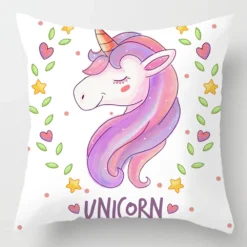 45*45cm Dabbing Unicorn Pillow Case Home Decorative For Sofa -Unicorn Fashion Dabbing Unicorn Pillow Case Bohemia 45 45 Polyester Home Throw Pillows Soft Decorative Cushion Cover For 4