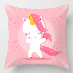 45*45cm Dabbing Unicorn Pillow Case Home Decorative For Sofa -Unicorn Fashion Dabbing Unicorn Pillow Case Bohemia 45 45 Polyester Home Throw Pillows Soft Decorative Cushion Cover For 5