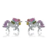 Dazzling Unicorn Licorne Stud Earrings -Unicorn Fashion Dazzling Unicorn Licorne Stud Earrings for Women Girl Cute Silver Clear CZ Jewelry Party Gift