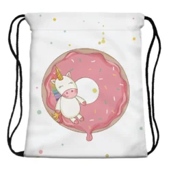 3D Printing Unicorn Drawstring Bags And Cosmestic Bag 11 3D Printing Unicorn Drawstring Bags And Cosmestic Bag -Unicorn Fashion Deanfun 2Pc Unicorn Donuts Drawstring Bags 3D Printing Schoolbags for Teenager Girls 2