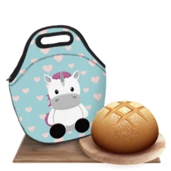 3D Printed Unicorn Lunch Bag -Unicorn Fashion Deanfun Unicorn Lunch Bag 3D Printed Waterpoof Neoprene Kids for School Food Package 73092 2