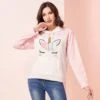 Dreaming Unicorn Pastel Pink Pullover Hoodie 1 Dreaming Unicorn Pastel Pink Pullover Hoodie -Unicorn Fashion Dreaming Unicorn Pastel Pink Pullover Hoodie