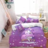 Fall In Love Unicorn Bedding Set -Unicorn Fashion Fall In Love Unicorn Bedding Set Purple Red Cartoon Duvet Cover Set Girls Colorful Bedding Cover