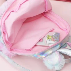 Hologram Tie-Dye Unicorn Plush Backpack -Unicorn Fashion Fashion Cute Sequins Animal Plush Backpack Cartoon Kawaii Bagpacks Leather Hologram Girls School Bags 5