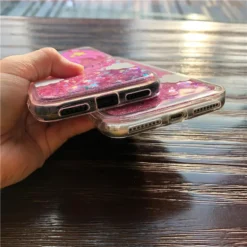 Pink Unicorn Cover For IPhone -Unicorn Fashion Fashion Pink Unicorn Pattern Liquid Quicksand Soft TPU Back Cover Phone Case For iPhone 6 6S 5