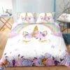 Floral Lash Unicorn Bedding Set -Unicorn Fashion Floral Lash Unicorn Bedding Set