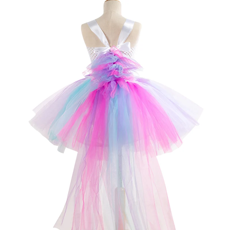 Unicorn Party Girls Dress 4 Unicorn Party Girls Dress - Image 2