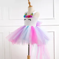 Unicorn Party Girls Dress 12 Unicorn Party Girls Dress -Unicorn Fashion Girls Dress Easter Unicorn Party Girls Dress bandage Kids Costume Wedding Dresses For Toddler fantasy Princess 4