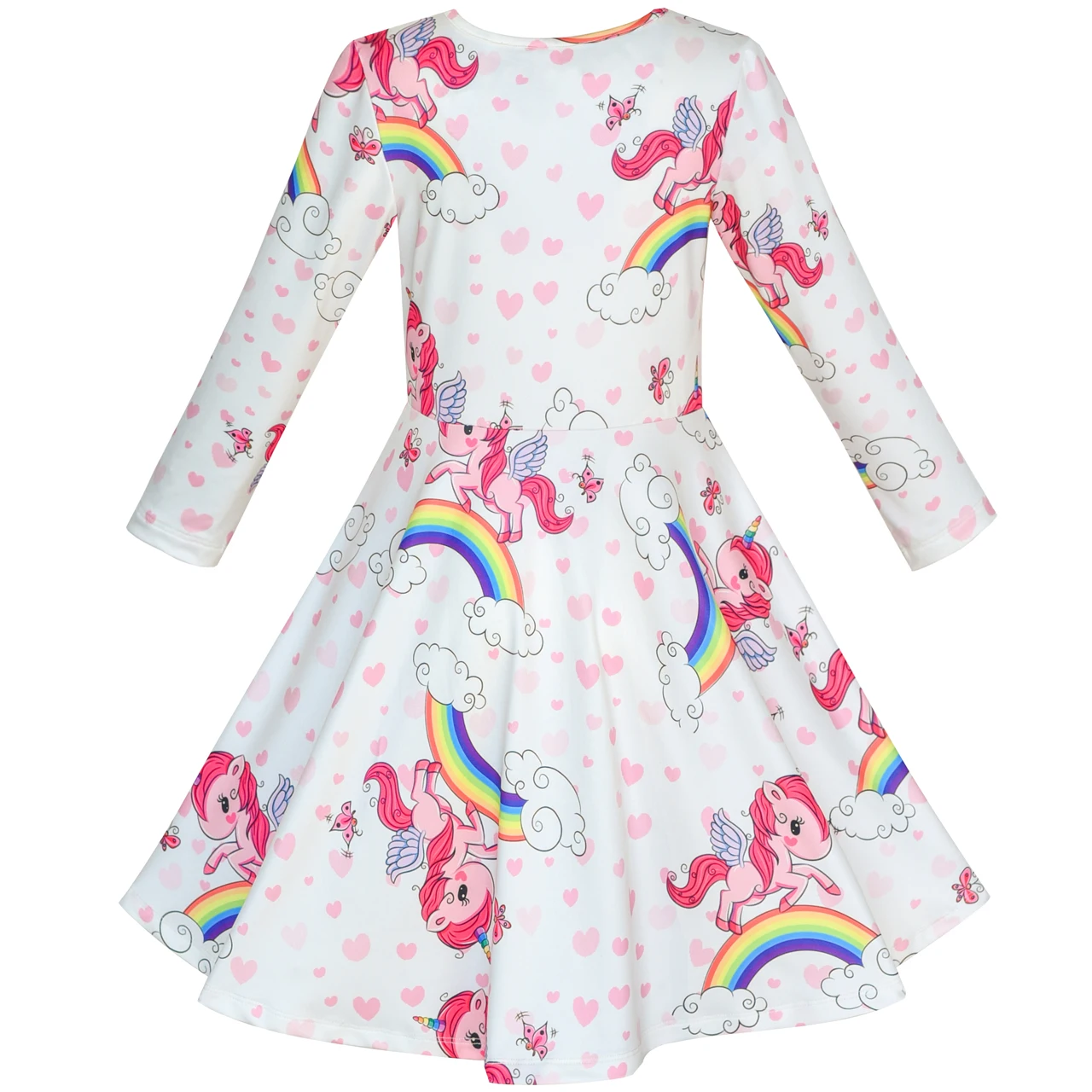 Unicorn Rainbow Long Sleeve Dress 4 Unicorn Rainbow Long Sleeve Dress - Image 2