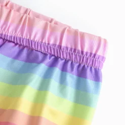 Unicorn Colorful Rainbow Leggings For Girls -Unicorn Fashion Girls Leggings for Outdoor Travel Clothes Girls Pants Student Casual Wear Customizable Stylish Computer Printing For 2