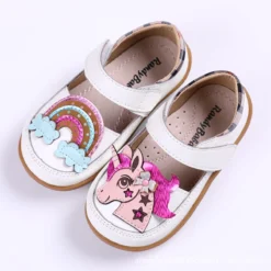 Toddler Unicorn Prince Shoes -Unicorn Fashion Girls Shoes Children Princess Party Toddler 2019 Little Girls Genuine Leather Insole Mary Jane Kids Dance 1