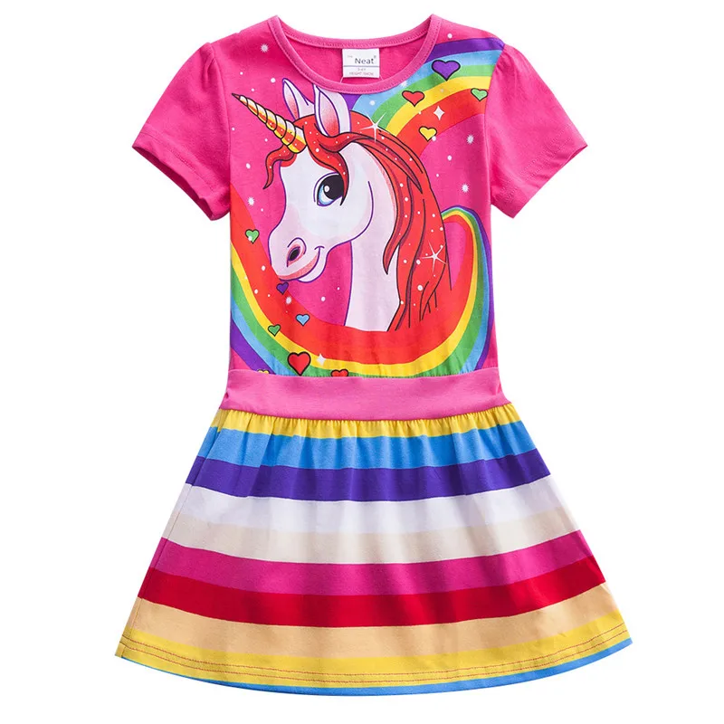 Girls Unicorn Summer Dress