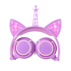 Glowing Purple Unicorn Headphones -Unicorn Fashion Glowing Purple Unicorn Headphones 5