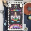 Glowing Unicorn Lash Crib Bedding Set – Unicorn Nursery Baby Bedding -Unicorn Fashion Glowing Unicorn Lash Crib Bedding Set