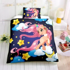 Good Night Unicorn Bedding Set -Unicorn Fashion Good Night Unicorn Bedding Set Twin