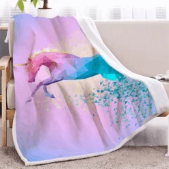 3D Unicorn Throw Fleece Blanket -Unicorn Fashion H94695abbaccd42c08403721a104219d