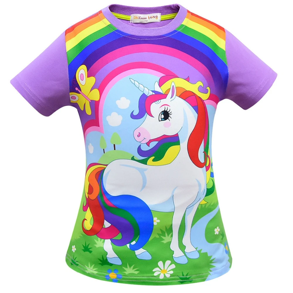 Unicorn Colorful Rainbow Summer T-shirt 6 Unicorn Colorful Rainbow Summer T-shirt - Image 4