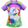 Unicorn Colorful Rainbow Summer T-shirt -Unicorn Fashion HTB1BKVncL1H3KVjSZFHq6zKppXaG 1