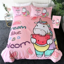 Unicorn Cartoon Bedding Set