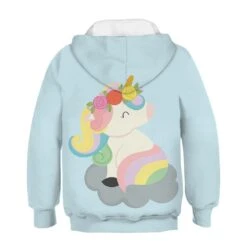 Cute Rainbow Unicorn Hoodie -Unicorn Fashion Hc625b576558945f98d269141178a241cZ 1