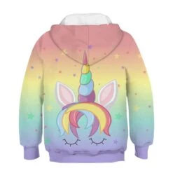 Cute Rainbow Unicorn Hoodie -Unicorn Fashion Hf75e5cba3d8949e0ab0e657fbd669113G 1