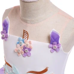 Super Cute Unicorn Dress 9 Super Cute Unicorn Dress -Unicorn Fashion High quality unicorn Girls birthday party evening dresses for girls Unicorn dress flower decoration cake princess 1