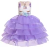 Super Cute Unicorn Dress 1 Super Cute Unicorn Dress -Unicorn Fashion High quality unicorn Girls birthday party evening dresses for girls Unicorn dress flower decoration cake princess