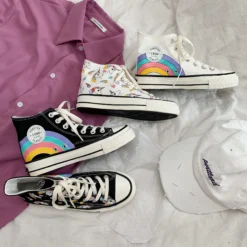 High Top Unicorn Sneakers For Girls