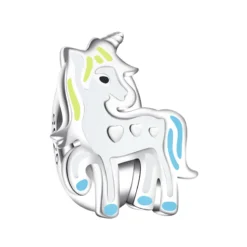 Unicorn Silver Beads Fit Bracelet -Unicorn Fashion Hot Beautiful myth Unicorn Licorne 925 Sterling Silver Spacer Stopper Beads Fit Original Pandora Charm Bracelet 2