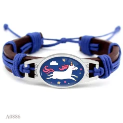 Unicorn Leather Wrap Bracelets 10 Unicorn Leather Wrap Bracelets -Unicorn Fashion Hot Sale Friendship Best Friends Girls Gift Dainty Unicorn Leather Wrap Men Bracelets for Women 2