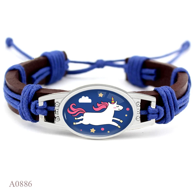 Unicorn Leather Wrap Bracelets 5 Unicorn Leather Wrap Bracelets - Image 3