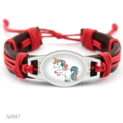 Unicorn Leather Wrap Bracelets 11 Unicorn Leather Wrap Bracelets -Unicorn Fashion Hot Sale Friendship Best Friends Girls Gift Dainty Unicorn Leather Wrap Men Bracelets for Women 3