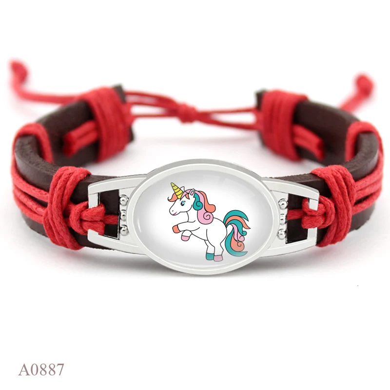 Unicorn Leather Wrap Bracelets 6 Unicorn Leather Wrap Bracelets - Image 4